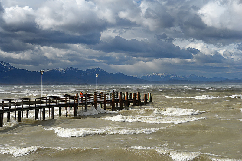 Chiemsee im Sturm